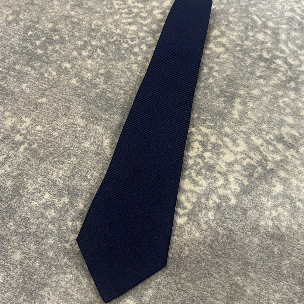 RALPH LAUREN PURPLE LABEL TIE NAVY BLUE - Picture 6 of 9